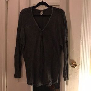 Distressed Free People Long Sleeve